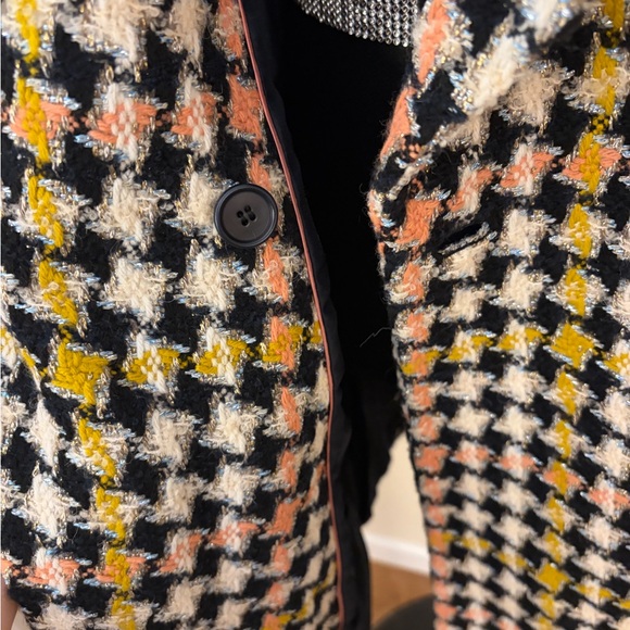 EUC J. Crew Collection Oversize LurexTweed Coat sz 10 - Picture 5 of 9